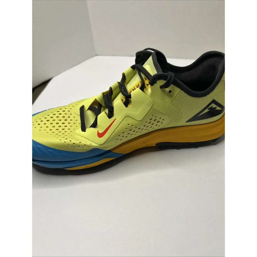 Nike Air Zoom Terra Kiger 7 Trail Shoes Limelight Laser Blue CW6062-300 Size 8.5